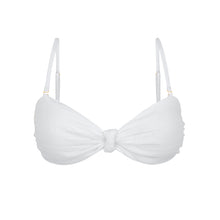 Cargar imagen en el visor de la galería, Product Front: Rio De Sol Sostén Top Memphis-White Bandeau-Joy