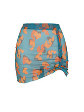 Cargar imagen en el visor de la galería, Product Front: Rio De Sol Falda De Playa Luma Mini Skirt Ruched