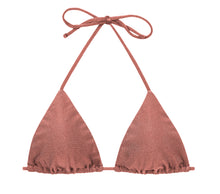 Cargar imagen en el visor de la galería, Product Front: Rio De Sol Sostén Top Shimmer-Copper Tri-Inv