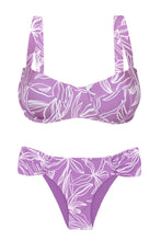 Cargar imagen en el visor de la galería, Product Front: Rio De Sol Conjunto Set Trail-Purple Amelia Baobi