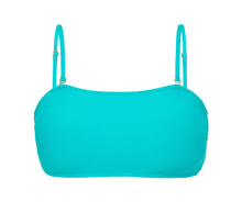 Cargar imagen en el visor de la galería, Product Front: Rio De Sol Sostén Top Jade Bandeau-Reto
