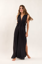 Cargar imagen en el visor de la galería, Image 02: Rio De Sol Vestido De Playa Black Long Dress Soleil