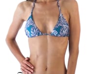 Cargar y reproducir el video en el visor de la galería, Video: Rio De Sol Bragas Bottom Palms-Blue Ibiza