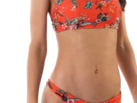 Cargar y reproducir el video en el visor de la galería, Video: Rio De Sol Sostén Top Wildflowers Bra-Sport