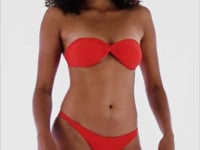 Cargar y reproducir el video en el visor de la galería, Video: Rio De Sol Conjunto Set Rouge Twist Leblon