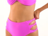 Cargar y reproducir el video en el visor de la galería, Video: Rio De Sol Conjunto Set Vita-Pink Twist Highwaist-Spin