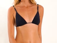 Cargar y reproducir el video en el visor de la galería, Video: Rio De Sol Bragas Bottom Shimmer-Black Ibiza-Comfy-Gold