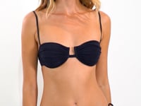 Cargar y reproducir el video en el visor de la galería, Video: Rio De Sol Bragas Bottom Malibu-Black Cheeky-Tie