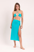 Cargar imagen en el visor de la galería, Model Front: Rio De Sol Falda De Playa Amb-Nannai Long Skirt Knot