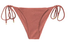 Cargar imagen en el visor de la galería, Product Front: Rio De Sol Bragas Bottom Shimmer-Copper Cheeky-Tie