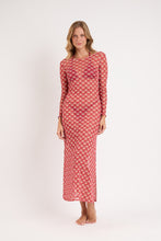 Cargar imagen en el visor de la galería, Model Front: Rio De Sol Vestido De Playa Floral-Scales Dress Lucy