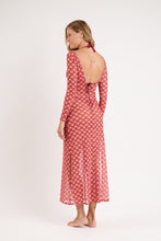 Cargar imagen en el visor de la galería, Model Back: Rio De Sol Vestido De Playa Floral-Scales Dress Lucy