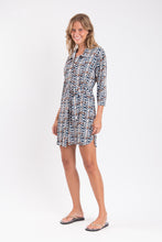 Cargar imagen en el visor de la galería, Image 04: Rio De Sol Vestido Camidero Ikat Chemise