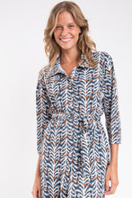 Cargar imagen en el visor de la galería, Image 12: Rio De Sol Vestido Camidero Ikat Chemise
