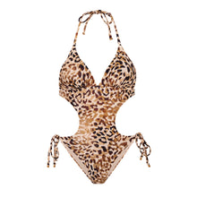 Cargar imagen en el visor de la galería, Product Front: Rio De Sol Una Pieza Leopard Trikini-Comfy