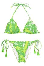 Cargar imagen en el visor de la galería, Product Front: Rio De Sol Conjunto Set Green-Palms Frufru