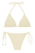 Cargar imagen en el visor de la galería, Product Front: Rio De Sol Conjunto Set Off-White Tri-Inv Lacinho