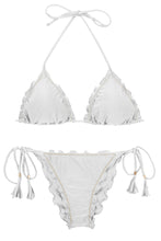 Cargar imagen en el visor de la galería, Product Front: Rio De Sol Conjunto Set Shimmer-White Frufru