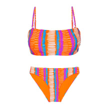 Cargar imagen en el visor de la galería, Product Front: Rio De Sol Conjunto Set Stripes Bandeau-Reto Essential-Comfy