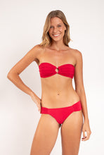 Cargar imagen en el visor de la galería, Model Front: Rio De Sol Sostén Top Malibu-Malagueta Mavi