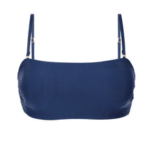 Cargar imagen en el visor de la galería, Product Front: Rio De Sol Sostén Top Navy Bandeau-Reto