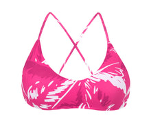 Cargar imagen en el visor de la galería, Product Front: Rio De Sol Sostén Top Pink-Palms Bralette