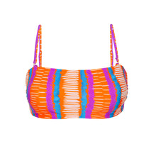 Cargar imagen en el visor de la galería, Product Front: Rio De Sol Sostén Top Stripes Bandeau-Reto