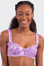 Cargar imagen en el visor de la galería, Gallery: Rio De Sol Sostén Top Trail-Purple Amelia