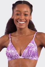 Cargar imagen en el visor de la galería, Gallery: Rio De Sol Sostén Top Trail-Purple Tri-Fixo