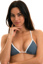 Cargar imagen en el visor de la galería, Gallery: Rio De Sol Sostén Top Tri Micro Poa White