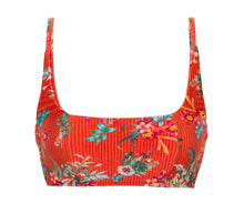 Cargar imagen en el visor de la galería, Product Front: Rio De Sol Sostén Top Wildflowers Bra-Sport