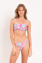 Cargar imagen en el visor de la galería, Model Front: Rio De Sol Conjunto Set Splash Bandeau-Reto Highleg
