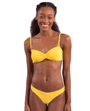 Cargar imagen en el visor de la galería, Gallery: Rio De Sol Conjunto Set Malibu-Yellow Bandeau-Duo Essential
