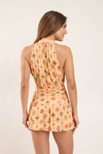 Cargar imagen en el visor de la galería, Model Back: Rio De Sol Mini Dress Mosaico Low Cut Dress
