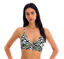 Cargar imagen en el visor de la galería, Gallery: Rio De Sol Sostén Top Wild-Black Tri-Tank

