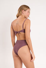 Cargar imagen en el visor de la galería, Model Back: Rio De Sol Sostén Top Malibu-Ebano Bandeau-Iris
