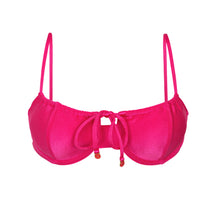 Cargar imagen en el visor de la galería, Product Front: Rio De Sol Sostén Top Shimmer-Olinda Balconet-Tie
