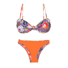 Cargar imagen en el visor de la galería, Product Back: Rio De Sol Conjunto Set Garden-Flower Bandeau-Joy Essential
