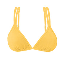 Cargar imagen en el visor de la galería, Product Front: Rio De Sol Sostén Top Malibu-Yellow Tri-Duo
