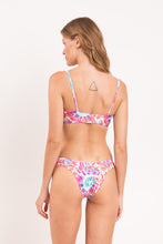 Cargar imagen en el visor de la galería, Model Back: Rio De Sol Conjunto Set Splash Bandeau-Reto Highleg
