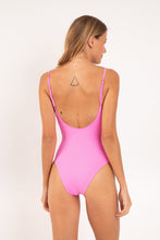 Cargar imagen en el visor de la galería, Model Back: Rio De Sol Una Pieza Crespinho-Rosa Hype
