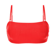 Cargar imagen en el visor de la galería, Product Front: Rio De Sol Sostén Top Rouge Bandeau-Reto

