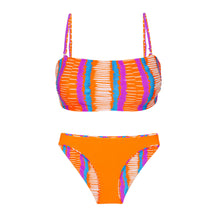 Cargar imagen en el visor de la galería, Product Back: Rio De Sol Conjunto Set Stripes Bandeau-Reto Essential-Comfy
