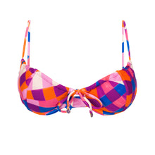 Cargar imagen en el visor de la galería, Product Front: Rio De Sol Sostén Top Funny Balconet-Tie
