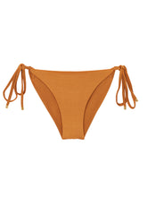 Cargar imagen en el visor de la galería, Product Front: Rio De Sol Bragas Bottom Shimmer-Nocciola Cheeky-Tie-Gold
