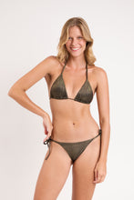 Cargar imagen en el visor de la galería, Model Front: Rio De Sol Conjunto Set Radiante-Black Tri-Inv Cheeky-Tie
