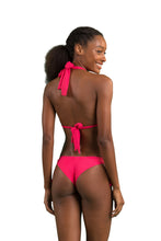 Cargar imagen en el visor de la galería, Model Back: Rio De Sol Sostén Top Dots-Virtual-Pink Mel
