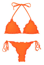 Cargar imagen en el visor de la galería, Product Front: Rio De Sol Conjunto Set Dots-Orange Frufru-Fio
