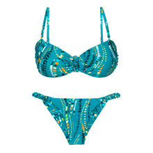 Cargar imagen en el visor de la galería, Product Front: Rio De Sol Conjunto Set Rain Bandeau-Crispy Cheeky-Crispy
