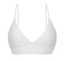 Cargar imagen en el visor de la galería, Product Front: Rio De Sol Sostén Top Cotele-Branco Tri-Tank
